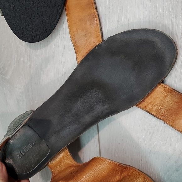 Taos Womens Carousel 3 Comfort Hook&loop Wedge Leather Sandals shoes 39/8-8.5 - Picture 12 of 14